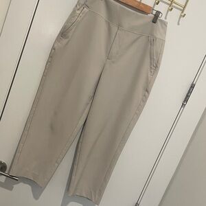 Beige Athleta Cropped Pants
